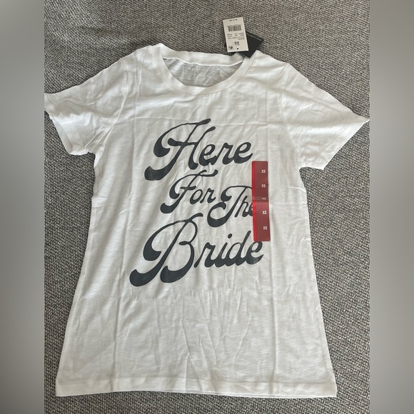 Grayson Threads White T-Shirt “Here  For The Bride” - Picture 11 of 16